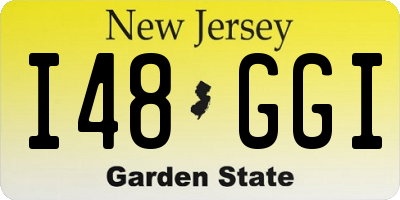 NJ license plate I48GGI