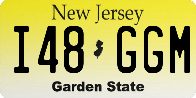 NJ license plate I48GGM