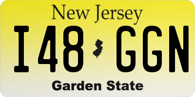 NJ license plate I48GGN