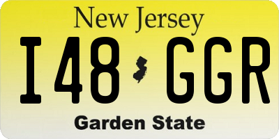 NJ license plate I48GGR