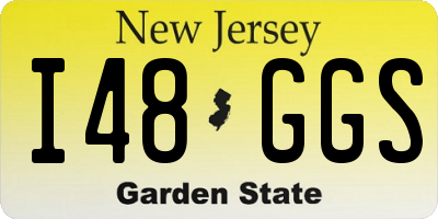 NJ license plate I48GGS