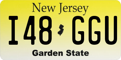 NJ license plate I48GGU