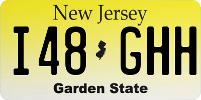 NJ license plate I48GHH
