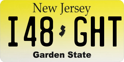 NJ license plate I48GHT