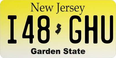 NJ license plate I48GHU