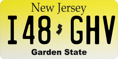 NJ license plate I48GHV