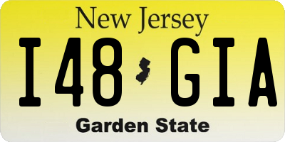 NJ license plate I48GIA