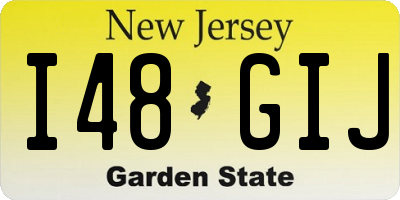 NJ license plate I48GIJ
