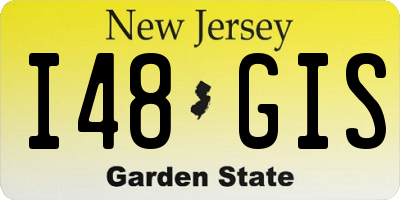 NJ license plate I48GIS