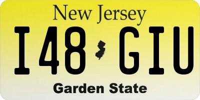 NJ license plate I48GIU