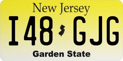 NJ license plate I48GJG