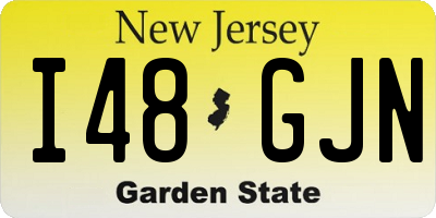 NJ license plate I48GJN