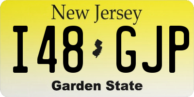 NJ license plate I48GJP