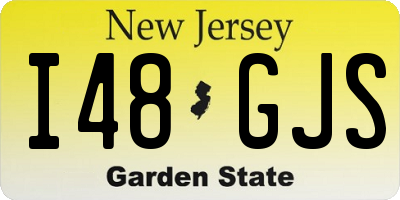NJ license plate I48GJS