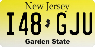 NJ license plate I48GJU