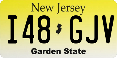 NJ license plate I48GJV