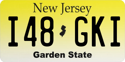 NJ license plate I48GKI