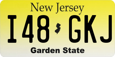 NJ license plate I48GKJ