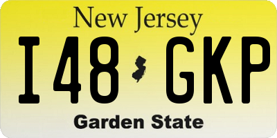NJ license plate I48GKP