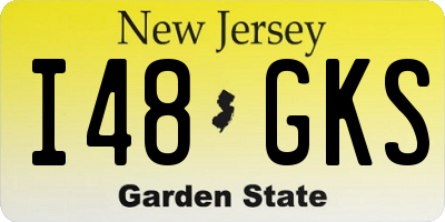 NJ license plate I48GKS