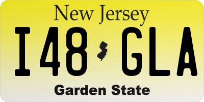 NJ license plate I48GLA