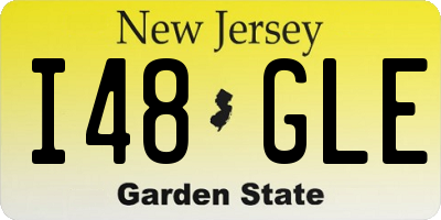 NJ license plate I48GLE