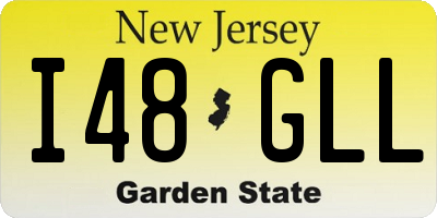 NJ license plate I48GLL