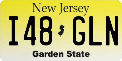 NJ license plate I48GLN