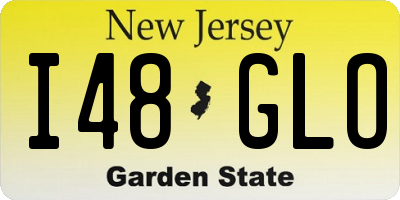 NJ license plate I48GLO