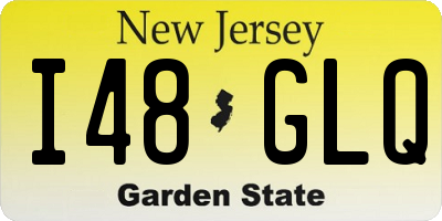 NJ license plate I48GLQ