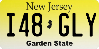NJ license plate I48GLY