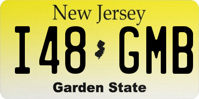 NJ license plate I48GMB