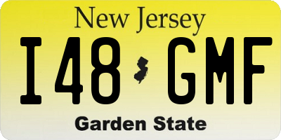 NJ license plate I48GMF
