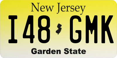 NJ license plate I48GMK