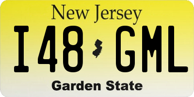 NJ license plate I48GML