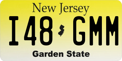 NJ license plate I48GMM