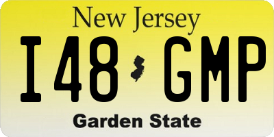 NJ license plate I48GMP