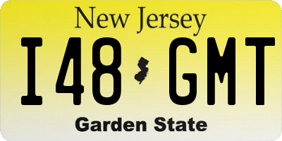 NJ license plate I48GMT