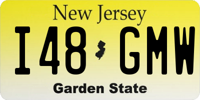 NJ license plate I48GMW