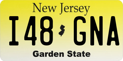 NJ license plate I48GNA