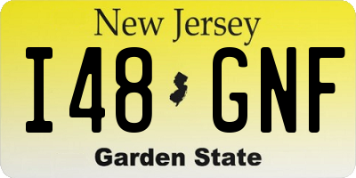 NJ license plate I48GNF