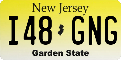 NJ license plate I48GNG