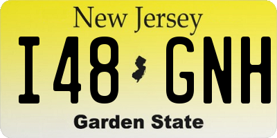 NJ license plate I48GNH