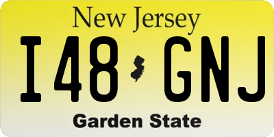 NJ license plate I48GNJ