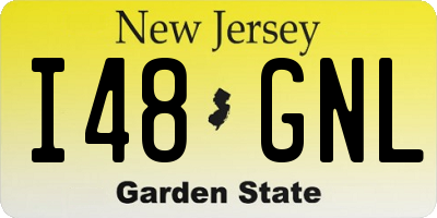 NJ license plate I48GNL