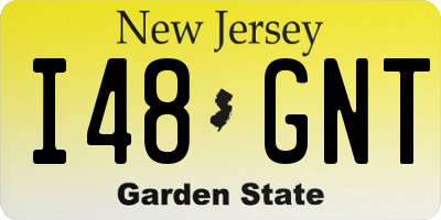 NJ license plate I48GNT