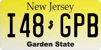 NJ license plate I48GPB