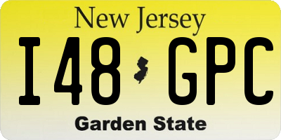 NJ license plate I48GPC