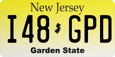 NJ license plate I48GPD