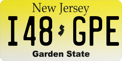 NJ license plate I48GPE